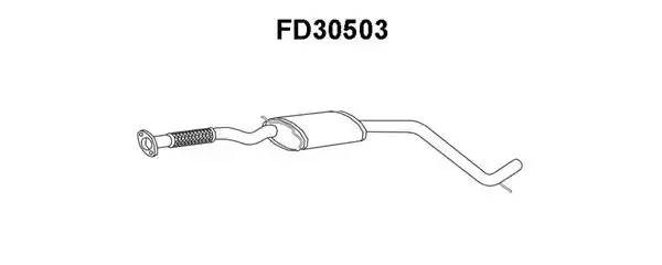 Предглушитель выхлопных газов FD30503 VENEPORTE