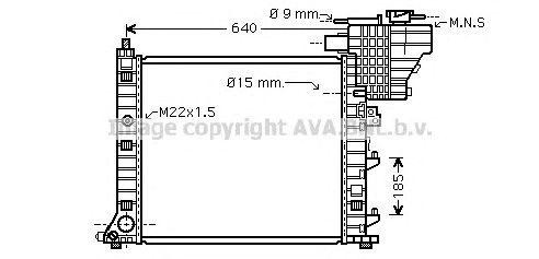 Радиатор охлаждения ДВС MS2335 AVA