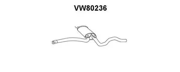 Выпускной трубопровод VW80236 VENEPORTE