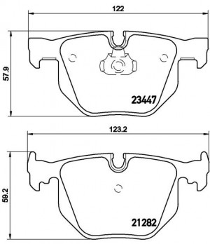 Комплект тормозных колодок, диско P06029 BREMBO