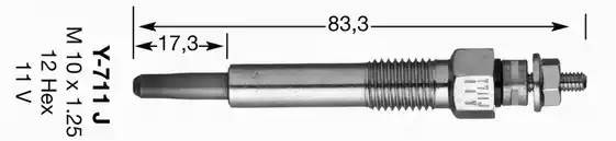 Свеча накаливания 4467 NGK NTK
