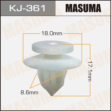 Клипса крепежная KJ361 MASUMA
