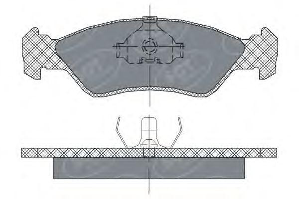Комплект тормозных колодок, диско SP236 SCT