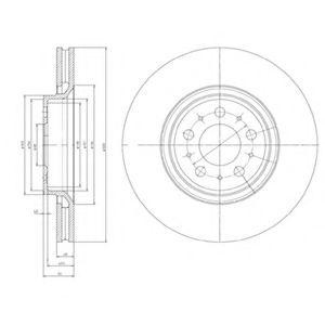 Тормозной диск BG4071 DELPHI
