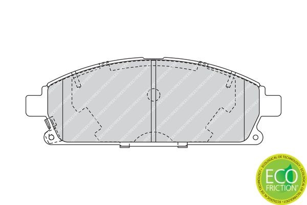 Комплект тормозных колодок, диско FDB1263 FERODO