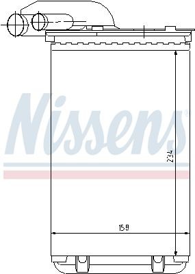Теплообменник, отопление салона 73252 NISSENS