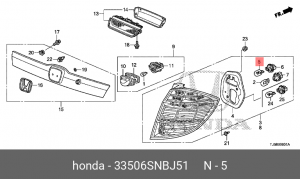 Лампа 33506SNBJ51 HONDA