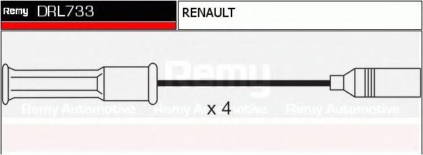 Ккомплект проводов зажигания DRL733 DELCO REMY