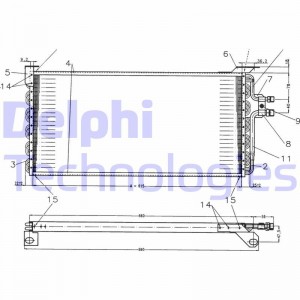 Конденсатор, кондиционер TSP0225179 DELPHI