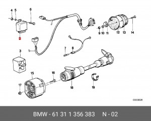 Прерыватель указателей поворота 61 31 1 356 383 BMW
