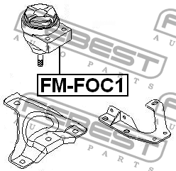Подушка двигателя FM-FOC1 FEBEST