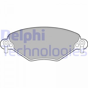 Комплект тормозных колодок, диско LP1654 DELPHI