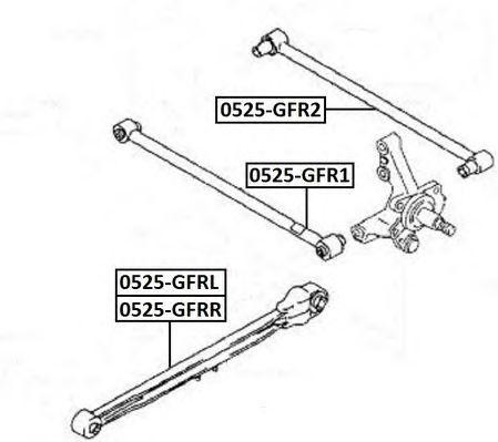 Рычаг подвески 0525-GFR1 ASVA