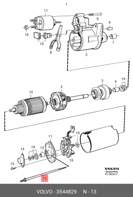 Болт 3544829 VOLVO