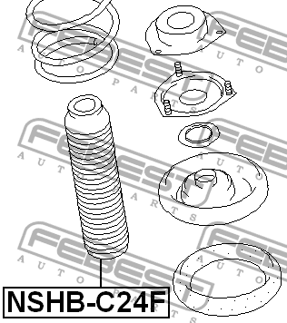 Пыльник амортизатора подвески NSHBC24F FEBEST