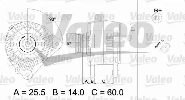 Генератор 437395 VALEO PHC