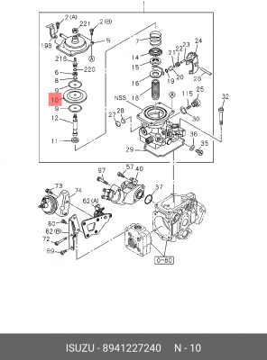 Датчик давления воздуха, высотный корректор 8-94122-724-0 ISUZU