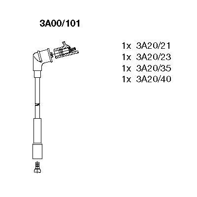 Ккомплект проводов зажигания 500/101 BREMI