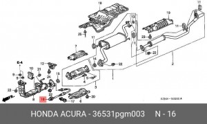 Лямбда-зонд 36531-PGM-003 HONDA