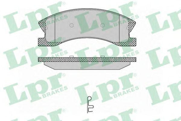 Колодки тормозные дисковые 05P1365 LPR