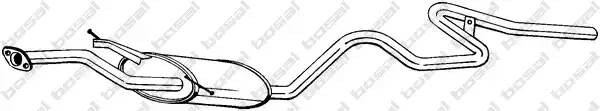 Средний глушитель выхлопных газов 287097 BOSAL