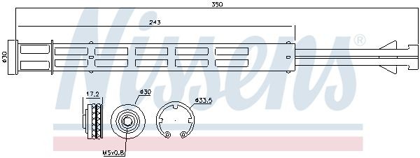 Осушитель, кондиционер 95358 NISSENS