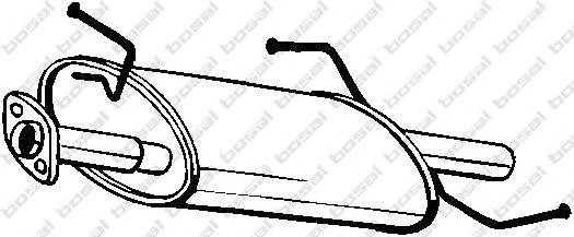Глушитель выхлопных газов конечный 145433 BOSAL