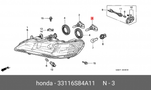 Лампа 33116S84A11 HONDA