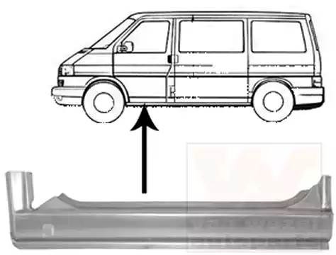 Накладка порога 5874101 VAN WEZEL