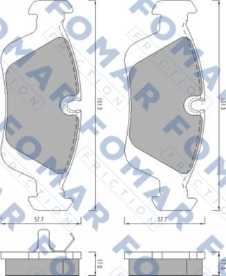 Колодки тормозные дисковые 51472081 ROULUNDS BRAKING