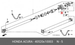 Опора карданного вала 40520-S10-003 HONDA