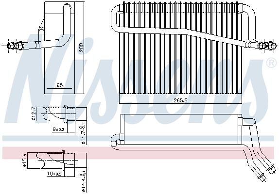 Испаритель, кондиционер 92091 NISSENS