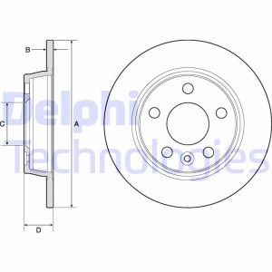 Тормозной диск BG3026 DELPHI
