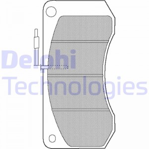 Колодки тормозные дисковые LP2164 DELPHI