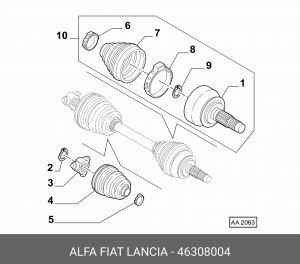 Деталь 46308004 ALFA FIAT LANCIA
