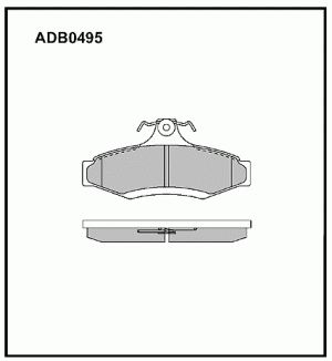 Колодки тормозные дисковые ADB0495 ALLIED NIPPON