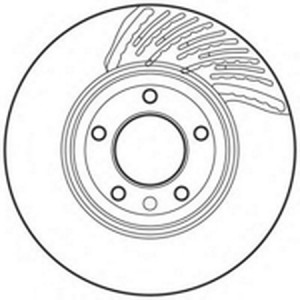 Тормозной диск 562359B BENDIX JURID