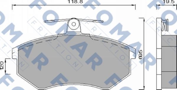 Колодки тормозные дисковые 51488581 ROULUNDS BRAKING