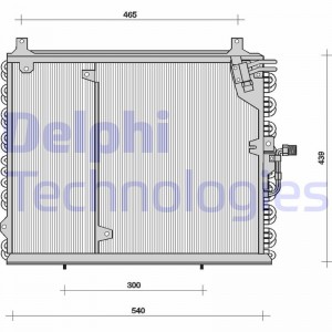 Конденсатор, кондиционер TSP0225038 DELPHI
