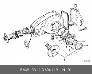 Уплотняющее кольцо 33 11 3 604 119 BMW