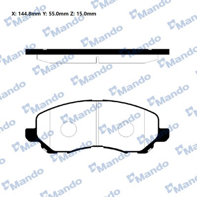 Колодки тормозные дисковые MPM06 MANDO