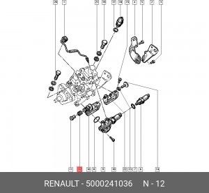Пружина 5000241036 RENAULT