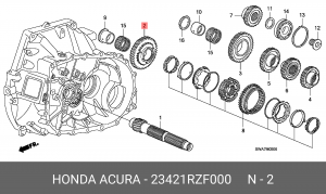 Шестерня МКПП 23421RZF000 HONDA