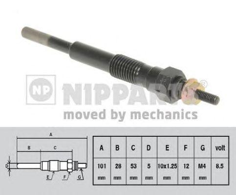 Свеча накаливания J5716000 H B JAKOPARTS NIPPARTS