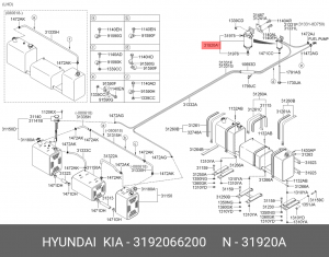 Фильтр топливный 3192066200 HYUNDAI KIA