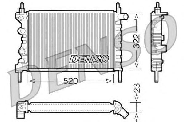 Радиатор, охлаждение двигател DRM20031 DENSO