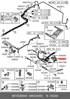 Фильтр топливный MR224485 MITSUBISHI