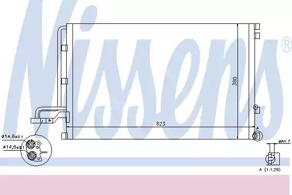 Конденсатор, кондиционер 940087 NISSENS
