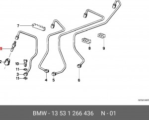 Клапанная форсунка 13 53 1 266 436 BMW