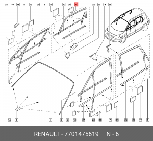 Деталь 7701475619 RENAULT